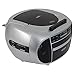 Jensen CD-550SMP3 Top-Loading Boombox CD/MP3 Black Series CD/MP3 AM/FM Radio Cassette Player, and Recorder Boombox Home Audio, Aux, Headphone Jack (Silver)thumb 3