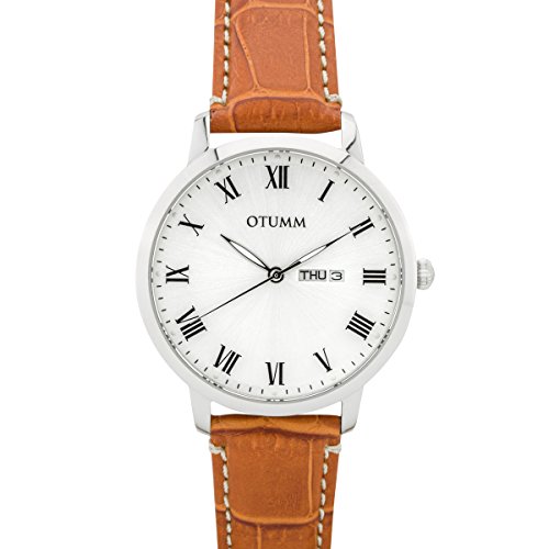 OTUMM Reloj analógico para Hombre de Cuarzo con Correa en Piel 02184 - Imagen 3