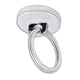 Super-strong Neodymium Magnet with Split Ring - Holds 35 Lbs