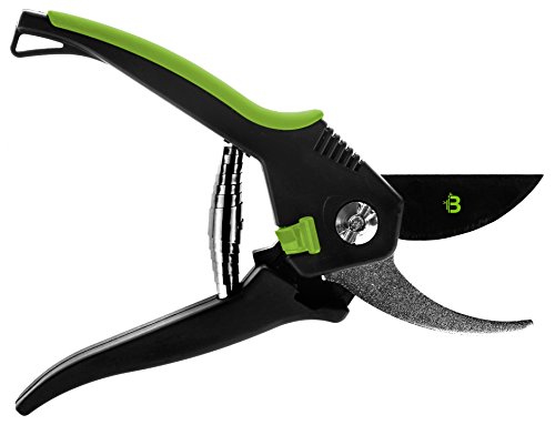 8" Bypass Pruning Shears With Replaceable Blade By Black Bamboo Hand Pruners Razor Sharp Extra Blade Silicone Grip Easy Safety Lock Loppers Secateurs Prerfect Trimming Cuting Decorate Home Garden