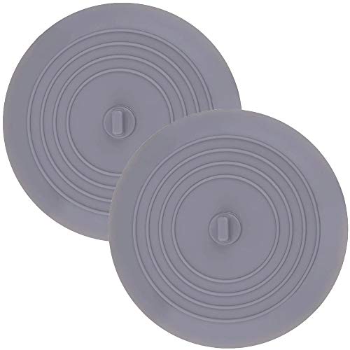 (2 Pack) Silicone Tub Stopper (Grey) - Thumbnail 7