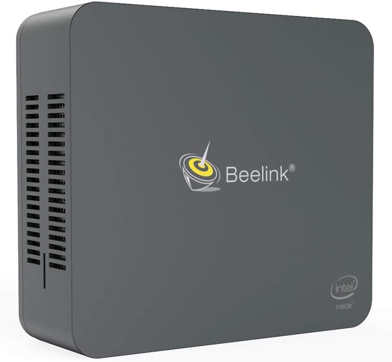 Beelink U55 Mini PC Windows 10 Intel Core i3-5005U with Intel HD Graphics 5500 8GB DDR3L/128GB SSD Dual HDMI Display Ports 4K Mini Desktop Computer Dual WiFi 2.4G/5G, BT 4.2,Support Expandable WOL