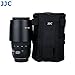 JJC 10x18cm Water-Resistant Protective Deluxe Lens Pouch Bag for Canon EF 70-300mm f/4-5.6 IS II USM Lens, Fits Lens Storage With ET-74B / LH-74B Lens Hood Reversed On