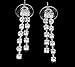 Sunshinesmile Bride Vintage Tassel Rhinestone Necklace + Earrings + Bracelet + Ring Bridal Jewelry