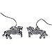 Blue Green Abalone Paua Shell Galloping Prancing Horse Lover Silver Jewelry Earring for Girl Women Teen