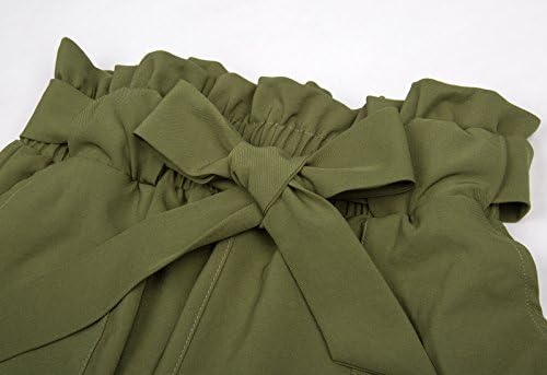 GRACE KARIN Women's Cropped Paper Bag Waist Pants with Pockets 6 GRACE KARIN Women's Cropped Paper Bag Waist Pants with Pockets