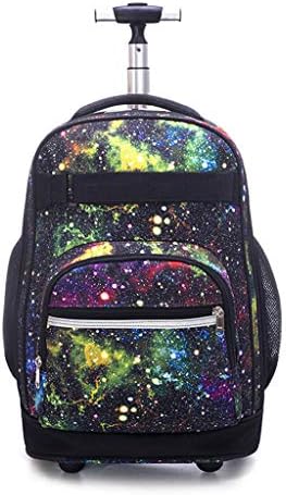 Rolling Backpack for Kids, Trolley Bags for Kids School Travel 18" Laptop Books Multifunction Wheeled Backpack Luggage