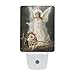 Saints Collection Unique Guardian Angel Plug In LED Night Light with Automatic Dusk to Dawn Sensor, Devotional Night Light, Religious Gift Idea for Friends and Family