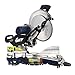 DOIT 12-Inch Dual Bevel Sliding Compound Miter Saw with Laser and LED Work Light