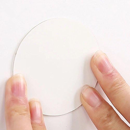 4 Car Magnetic Mounting Tabs 3.54 inches Double Sided Adhesive Clear Foam Tape Round for Dashboard Toys, Windshield, GPS, Tiles, Walls