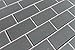 Sample Color Swatch of Chimney Smoke Light Gray 3x6 Glass Subway Tile for Kitchen Backsplash/Tub Surround from Rocky Point Tile