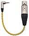 QL-DL HIFI 2.5mm (L-Shaped Plugs) TRRS Balanced Male to 4pin XLR Balanced Female Headphone Audio Adapter for Astell&kern Ak240, Ak380, Ak320, Ak120, DP-X1A, FIIO X5III, KANN etc.