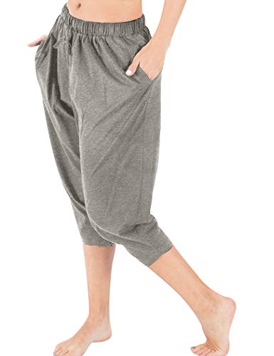 Women's capri pants with elastic waist Clearance