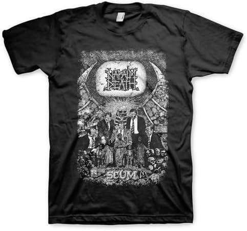 Amazon.com: Napalm Death Scum Vintage M, L, XL, 2XL Black T-Shirt