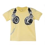 Shensee Boy Kids Summer Headphone Short Sleeve T Shirt Tees Clothes