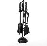 Unibos 5pc Companion Set Traditional Fireplace Tools Black 17in view 1