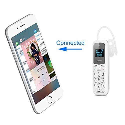 Mini Cell Phones Unlocked Bluetooth- Tiny Phone World Smallest Mini Phone GSM Bluetooth Handset Mini Phone Bluetooth Dialer Supported Dual Sim Card BM50(White)