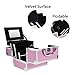 Mini Makeup Train Case Make up Organizers and Storage Travel Cosmetic Case Makeup Boxes with Compartments