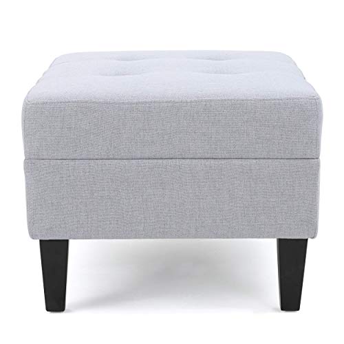 Christopher Knight Home Zahra Ottoman, Light Grey | eBay