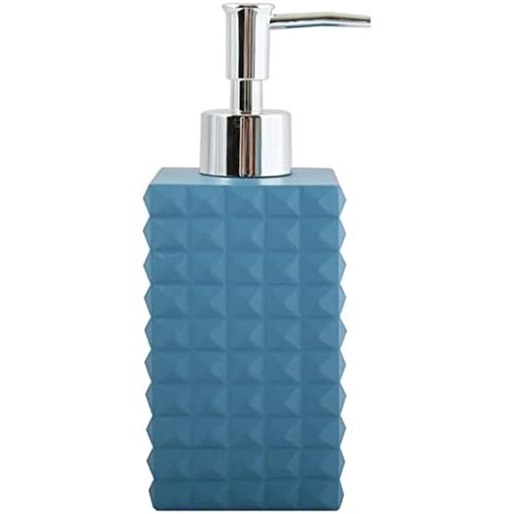 MSV Soap dispenser Kubik of polyresin blue