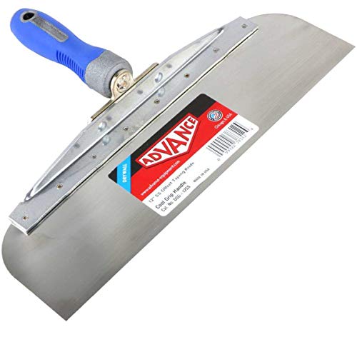 Offset Taping Knife Set - 10" and 12" Knives - Stainless Steel with Soft Grip Handle