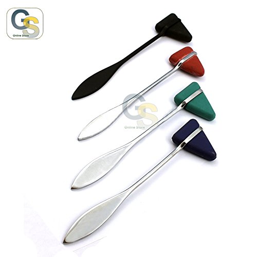 G.S 4 Assorted Taylor Tomahawk Reflex Hammer for NEUROLOGICAL Examination Best Quality - Thumbnail 3