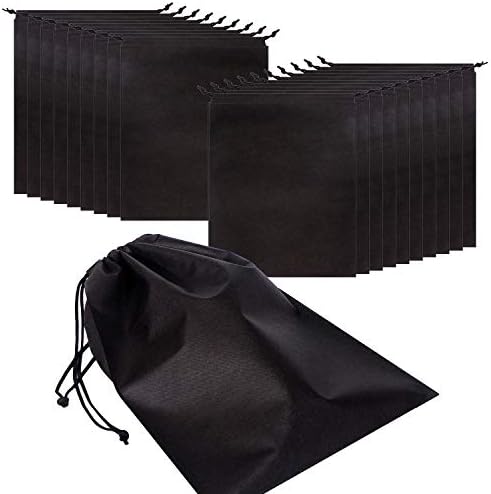 Set of 20 Jumbo Shoe bags for travel waterproof Non-Woven with rope for men and women Large shoes storage pouch