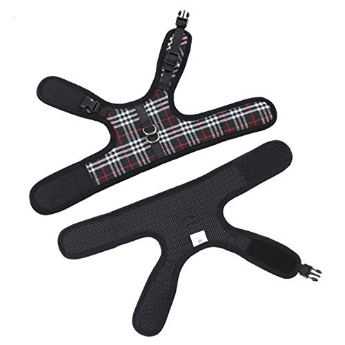WZPB Cat Harness and Leash Set- Adjustable Soft Mesh Cat Harness for Walking Escape Proof (M, Black) - Thumbnail 5