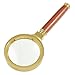 uxcell Rosewood Wooden Handle 60mm Dia 3X Magnifier Magnifying Glass