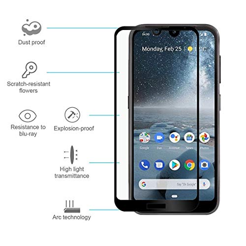 JGD PRODUCTS® Edge to Edge Tempered Glass Screen Protector for Nokia 4.2 with Installation kit