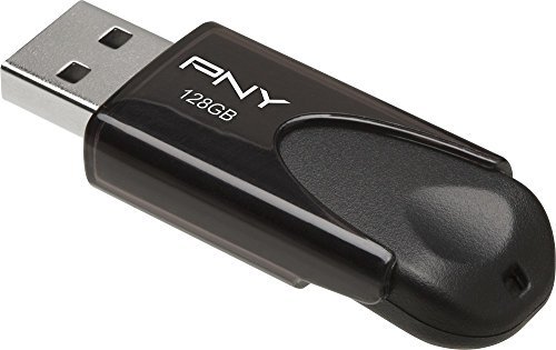 PNY - Attach 4 128GB USB 2.0 Flash Drive - Black