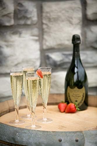 We Can Source It Ltd 50 X One Piece Plastic Champagne Flute Glass 160 Ml 6oz Amazon Co Uk Kitchen Home