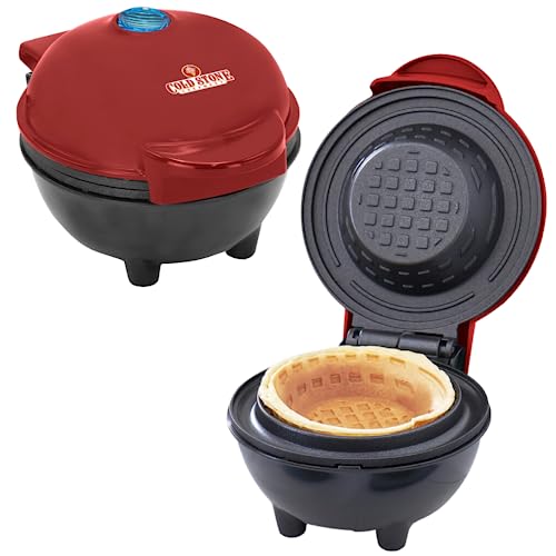 Cold Stone Creamery Waffle Maker, Mini Waffle Bowl Maker, Electric