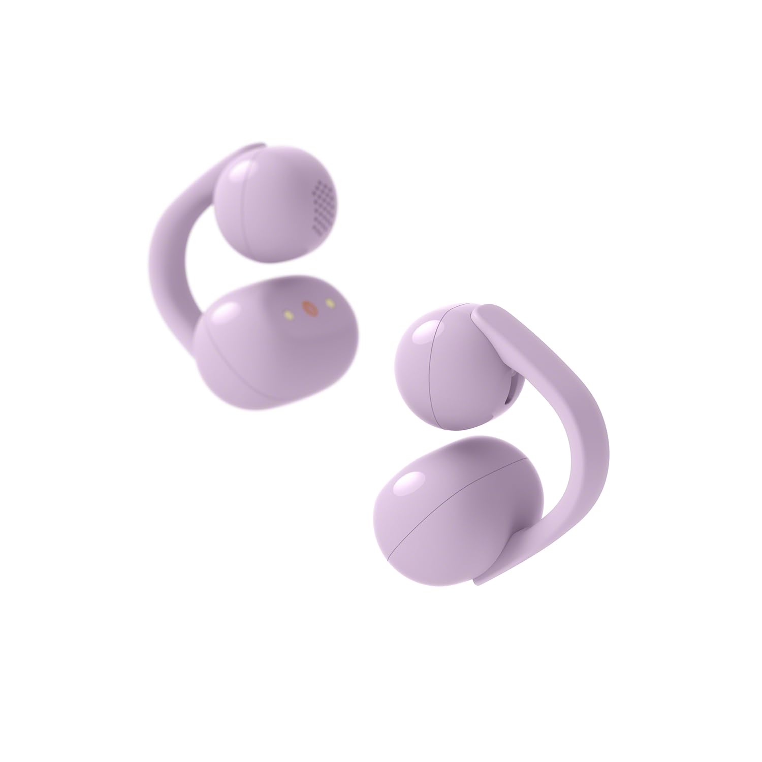 Sony LinkBuds Clip cuffie open-ear, design a clip confortevole, 3 modalità di ascolto, IPX4, chiamate nitide, batteria fino a 37 ore, assistente vocale AI, controllo touch, iOS e Android – Lavender