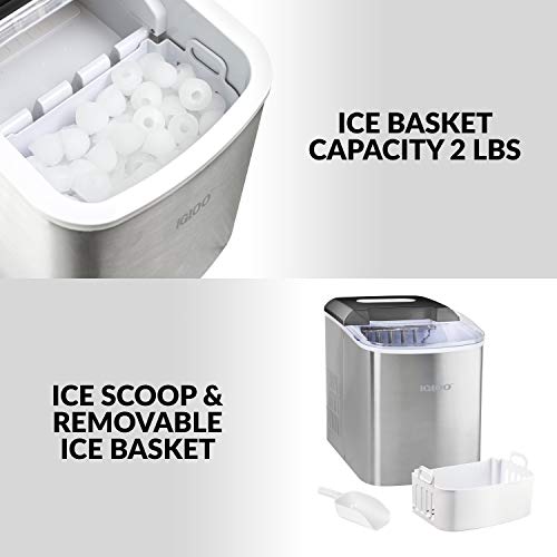 4 Igloo+ICEB26SS+Automatic+Countertop+Stainless