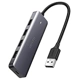 UGREEN USB 3.0 Hub 4 Port Ultra Slim Data Hub with 5V Micro USB Power Compatible for MacBook Mac Pro Mini, iMac, Surface Pro, XPS, IdeaPad, MateBook X Pro, Notebook PC, USB Flash Drives, Mobile HDD