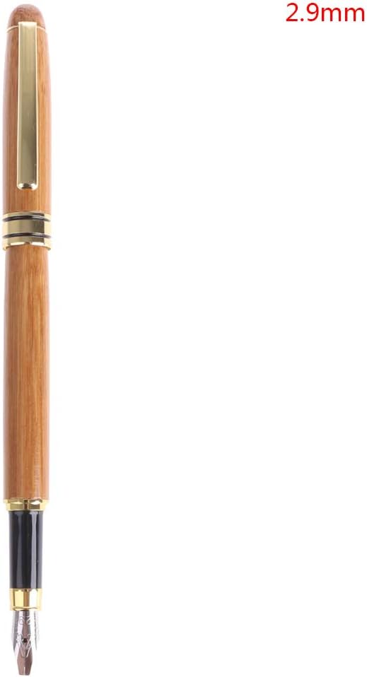 Rtengtunn Bamboo Calligraphy Art Fountain Pen Chisel-pointed Nib 0.7mm-3.0mm Writing Tool