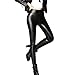 Womens Sexy Black Faux Leather Leggins Pants High Waisted Tights (L Fit Waist 30