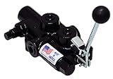 Prince LS-3000-1 Directional Control Valve, Logsplitter, 4 Ways, 3 Positions, Spring Center to Neutral, Cast Iron, 2750 psi, Lever Handle, 25 gpm, In/Out: 3/4" NPTF, Work: 1/2" NPTF