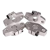 Preamer 4 Pcs SHF8 8mm Flange Mount Linear Rail Shaft Support for Milling Machine CNC