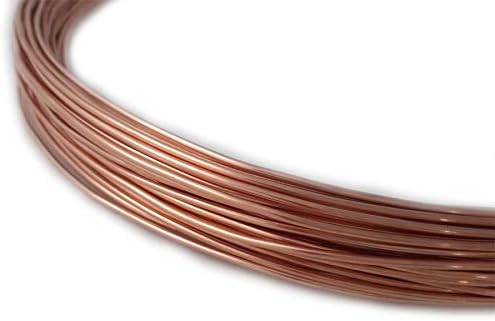 Amazon Com 14 Gauge 99 9 Pure Copper Wire Round Dead Soft Cda 110 5ft From Craft Wire