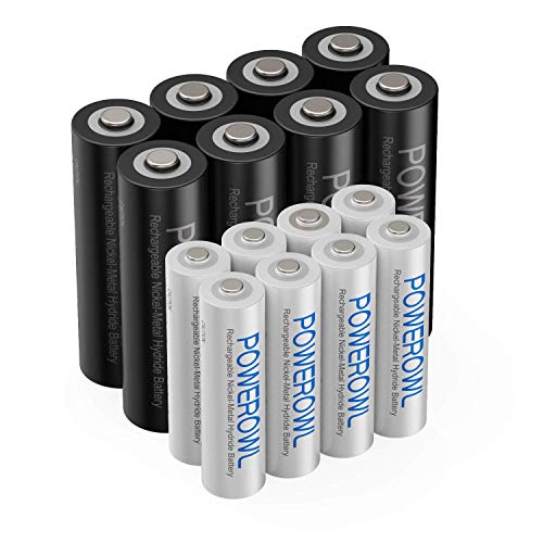 POWEROWL AA AAA Rechargeable Batteries, PreCharged High Capacity