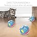 Decdeal Smart Interactive Cat Toy Ball USB Rechargeable Rolling Ball for Kitty Puppy 360 Degree Self Rotating with Led Light Pet Toy Automatic Rolling Cat Exercise Toythumb 4