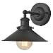 XIDING Premium Retro Industrial Edison Simplicity Metal Wall Sconce Light Fixture，Upgrade Black Finish Shade Vintage Swing Arm Wall Lamp, E26 Base, 1 Light. primary
