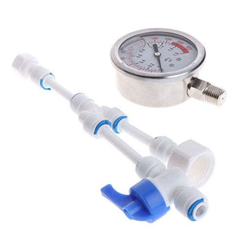 Qisuw 2 in1 Water Purifier & Tap Pipes Pressure Gauge Test Meter 0-1.6MPA Anti-vibration - Thumbnail 6