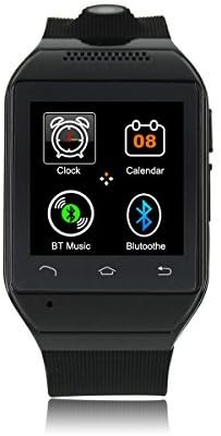 Beyondtek 2014 New Arrival S19 Bluetooth Smart Wristband Watch Phone - 2.0 MP Camera Support SIM Card and Max 8GB TF with FM Radio/Audio player/Alarm-Mainly for Android Samsung S5,S4,S3,S2,Note 3,Note 2 (Black)