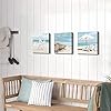 Coastal-Canvas-Wall-Art-Print-Starfish-Beach-Chairs-on-Sand-Artwork-for-Wall-Painting-for-BedroomOverall-12Wx12H-x3-Pcs Coastal Canvas Wall Art Print: Starfish & Beach Chairs on Sand Artwork for Wall Painting for Bedroom(Overall 12"Wx12"H x3 Pcs)