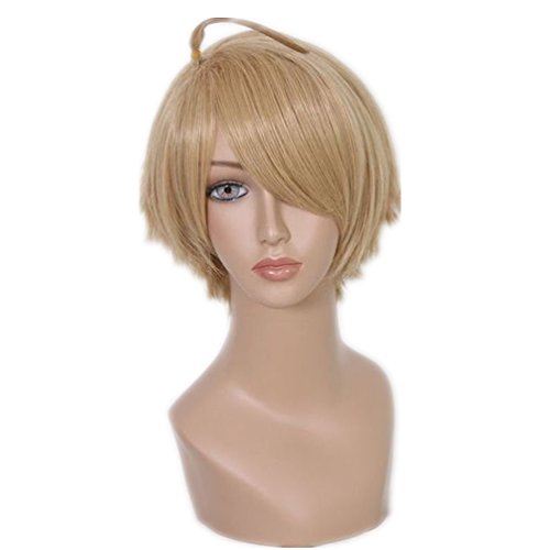 COSPLAZA Short Brown America USA Cosplay Wig Heat Resistant Synthetic Wigs
