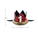 Aiernuo Lumberjack Baby Crown, Fuax Fur Lumberjack Crown for Baby First Christmas Baby First Birthday Camping Lumberjack Themed Birthday Party Supplies Red