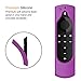 CaseBot Remote Case for Fire TV Stick HD/4K/4K Max (1st Gen)/Fire TV Stick (3rd Gen)/Lite - Anti-Slip Shockproof Silicone Cover for Alexa Voice Remote (2nd & 3rd Generation), Purple